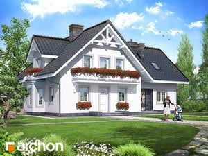 Archon+ Projekty domów - Dom w borowikach (P) - widok 1