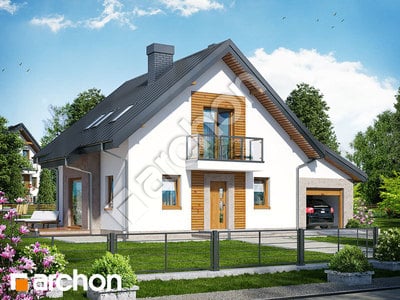 Archon+ Projekty domów - Dom w rododendronach 4 (N) - widok 1