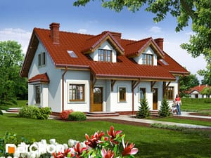 Archon+ Projekty domów - Dom w cyklamenach 2 (R2) - widok 1