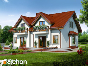 Archon+ Projekty domów - Dom w cyklamenach 2 (R2) - widok 2