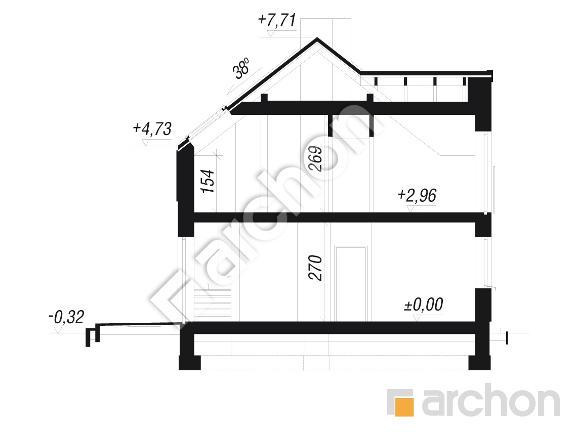 Projekt Domu Dom W Gunnerach (B) - ARCHON+